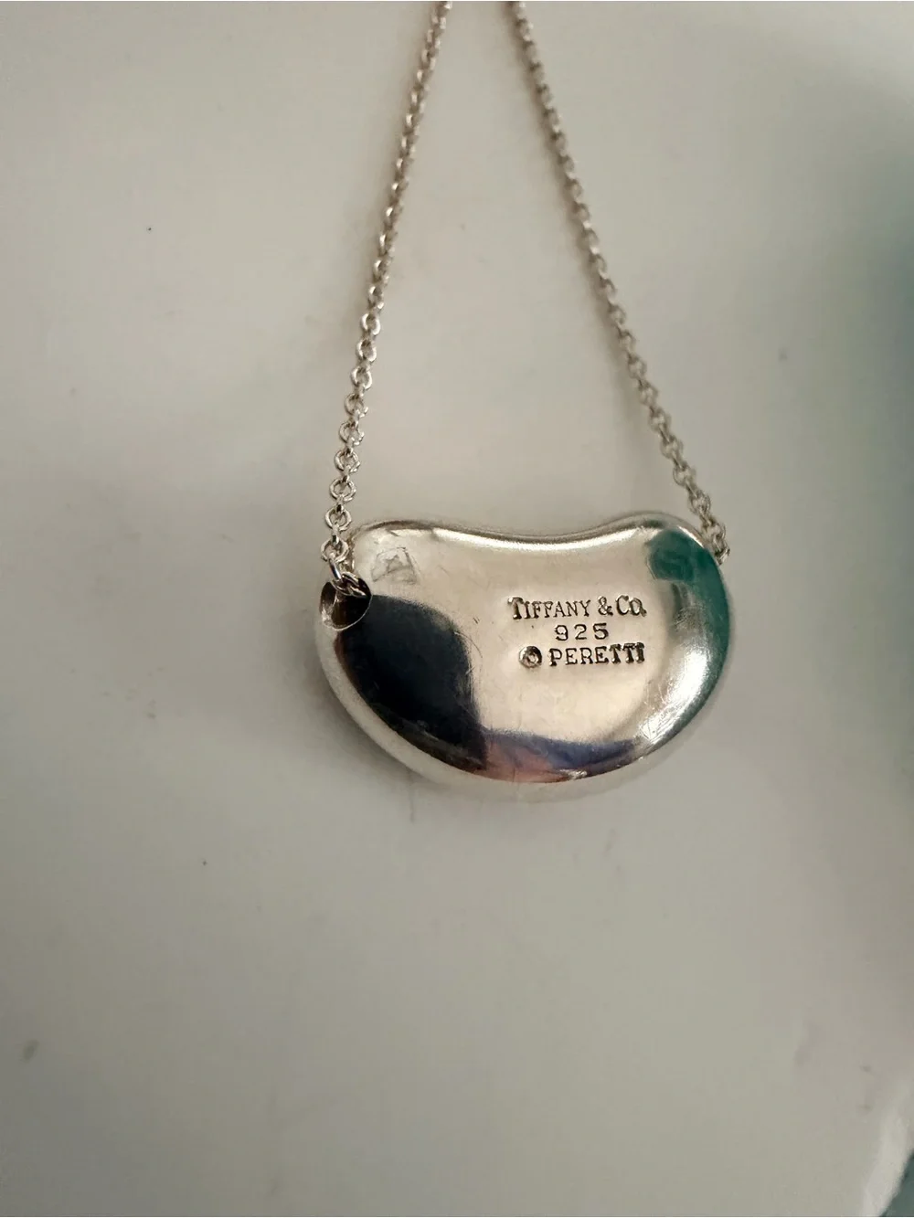 🩵Tiffany & Co. Elsa Peretti 18mm Large Bean Necklace